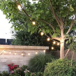 Ljusslinga utomhus komplett set med utbytbara LED-glödlampor - 10 till 100 meter