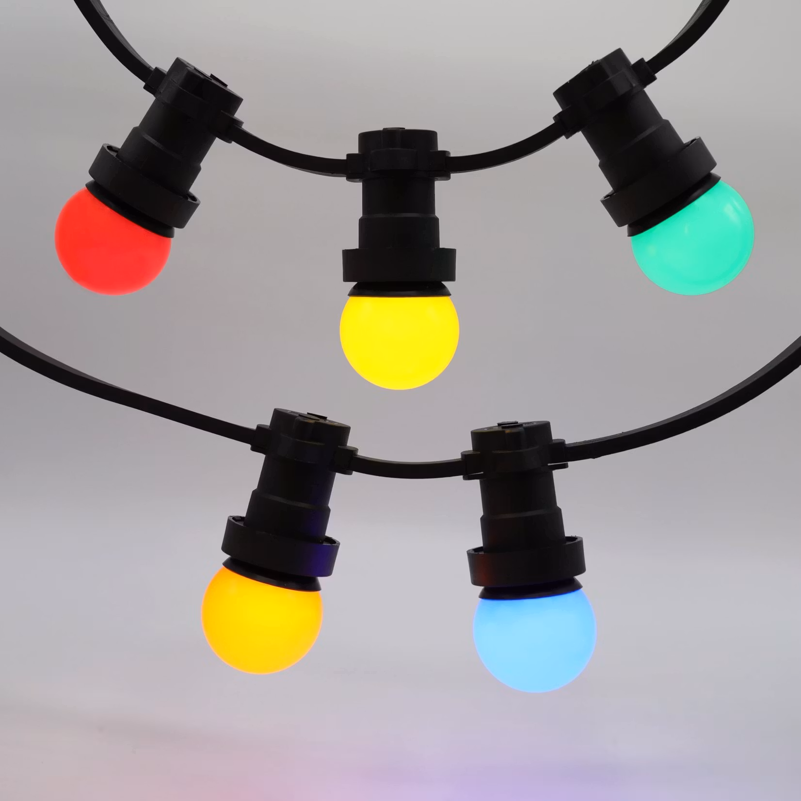 Party-Lampen 5 verschiedene Farben kombinierte Lampen - 5er-Pack