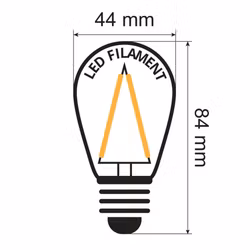 30-pack ściemnialne żarówki LED E27 w ciepłym odcieniu bieli o mocy 3 watt - Klasa energetyczna A+