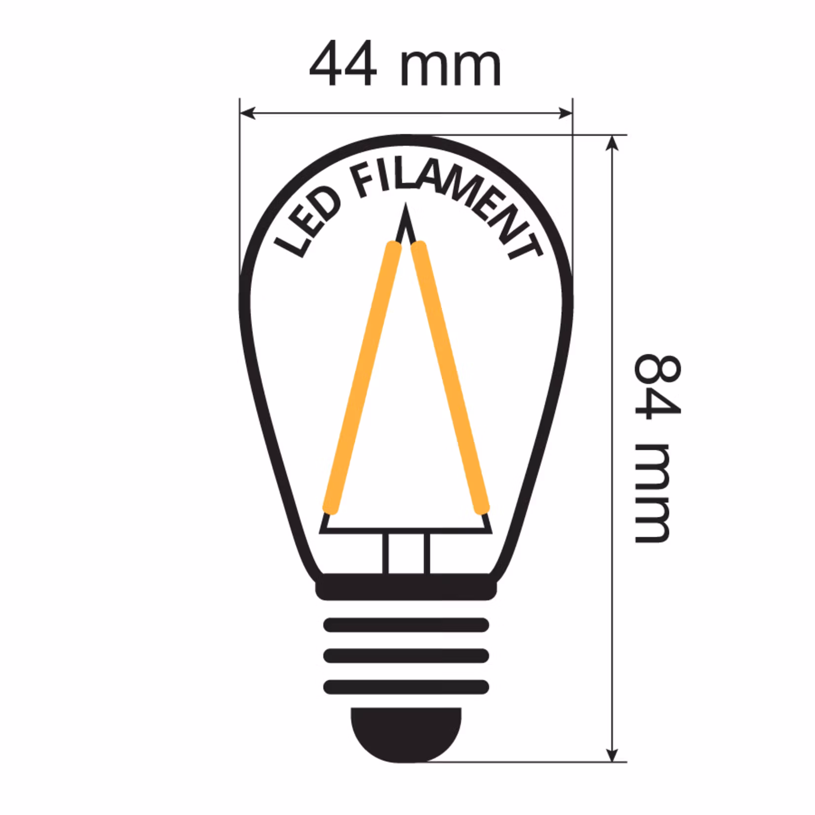Pack de 30 ampoules LED E27 dimmables, blanc chaud, 3 watts - Classe énergétique A+