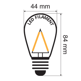 30-pak dæmpbare E27 varmhvide LED-pærer 4 watt - Energi klasse A+