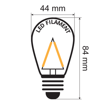 30-pak dæmpbare E27 varmhvide LED-pærer 4 watt - Energi klasse A+