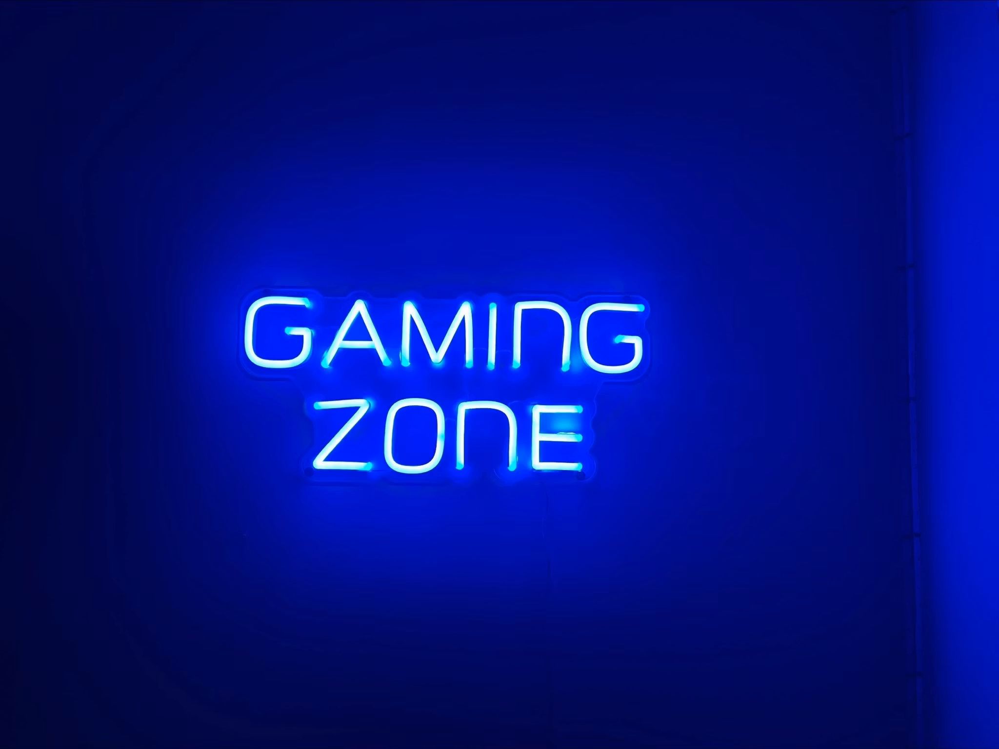 Neonowy napis LED Gaming Zone - 50x23 cm - Pełne RGB z dotykowym pilotem