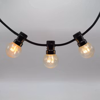 Guirnalda de luces exteriores con luces fijas de 10m o 25m - expandibles