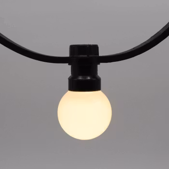 Guirnalda de luces exteriores con luces fijas - Blanco lechoso - 10m o 25m - expandibles