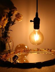 LED Bulb G80 Amber Dimmable Glass 2W 2200K E27