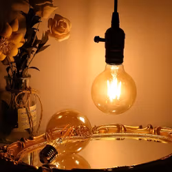 LED-lamppu G80 Amber Lasia 2W 2200K E27
