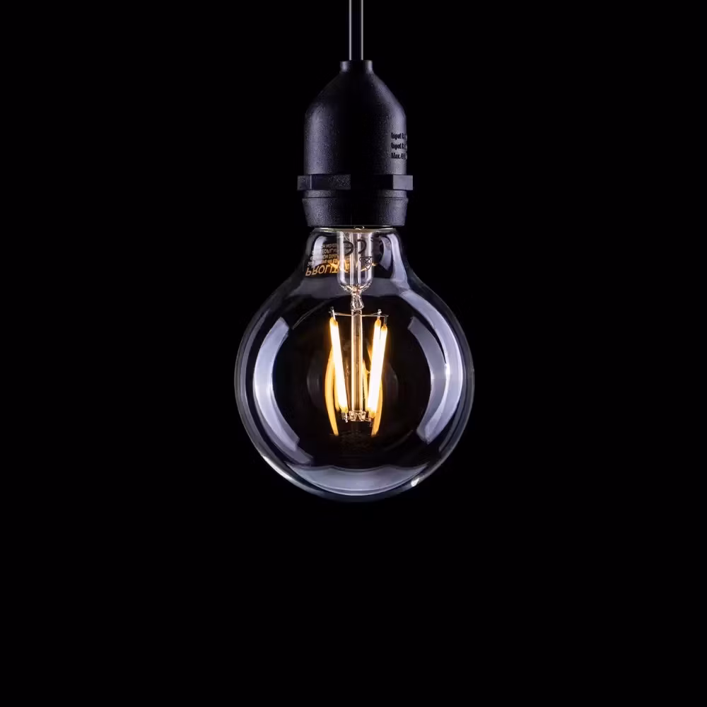 Lampadina LED G80 dimmerabile chiara 2W 2200K E27
