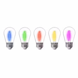 Party Lights 5 pcs in Different Colors: Red, Yellow, Green, Orange, Blue - LED - Dimmable - 5-Pack