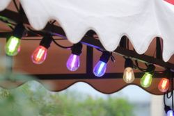Partylampor 5 st olika färger röd, gul, grön, orange, blå - LED -Dimbara - 5-pack