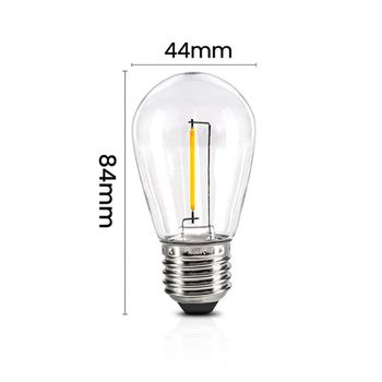 30 pcs - E27 LED żarówka ściemnialna 2W - Ciepła biel - 2200K
