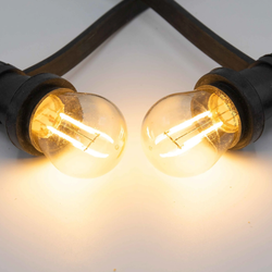 E27 2W Varmvit LED-lampa med dubbeltråd, dimbar - 2000K
