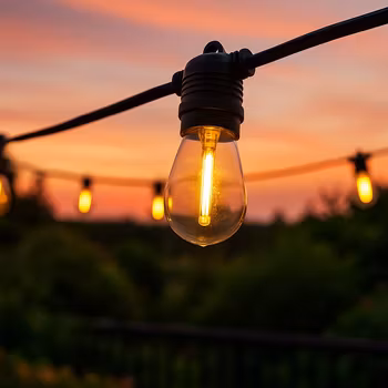 For UK only - LY Sweden Premium outdoor string lights - outdoor lighting 15-100 meter with replaceable E27 LED bulbs