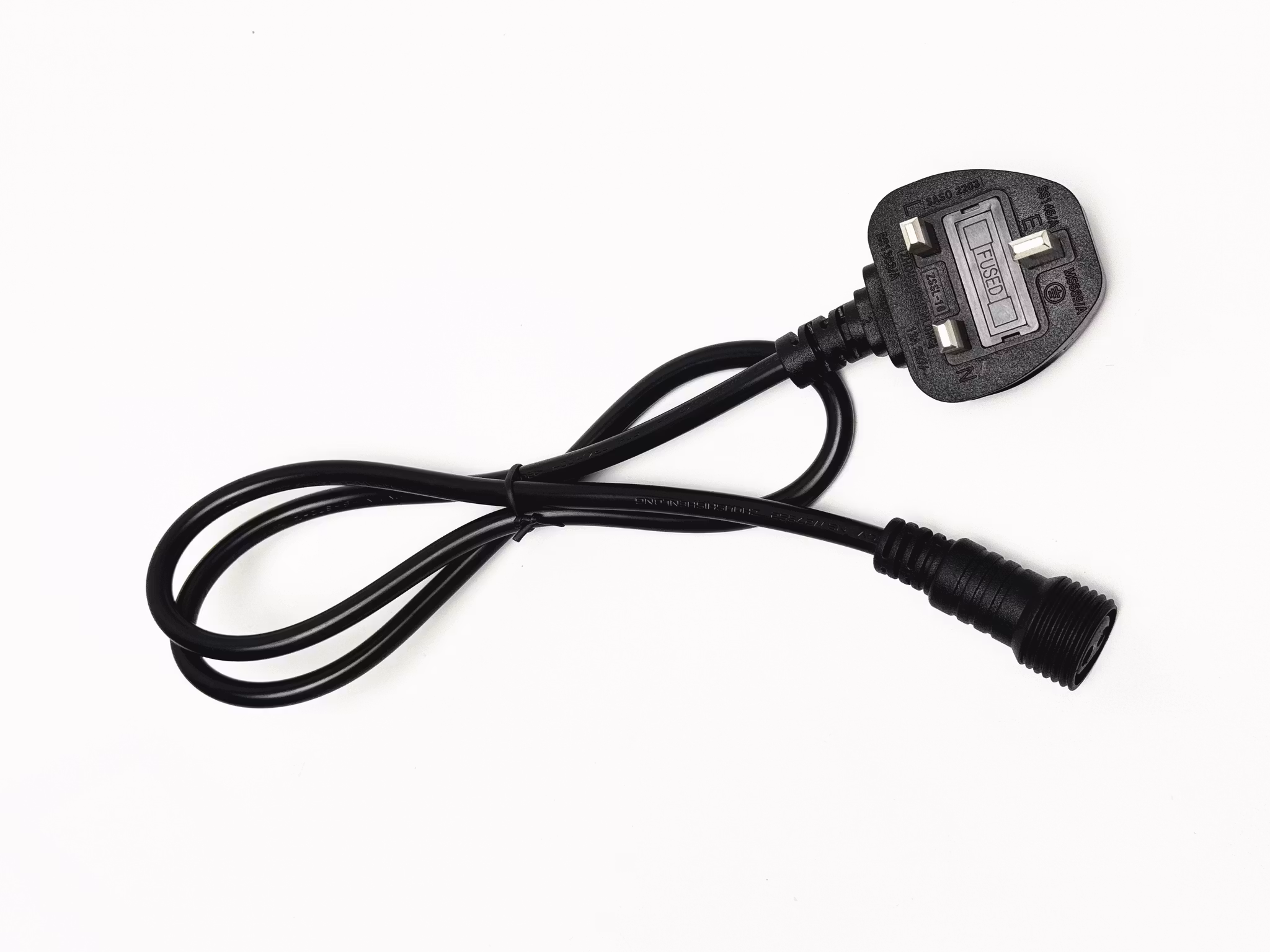 Electrical Plug With String Extra Extension Cable UK Plug for LY Sweden Premium Light String Round ...