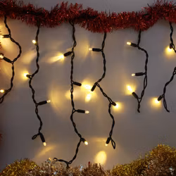 Premium Uitbreidbare / Dimbare IJsgordijn Kerstverlichting voor buiten – Breedte van 3 m tot 45 m