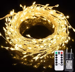 Catena luminosa “Fuochi d’artificio” – espandibile – 5 m con 500 micro-LED (firecracker)