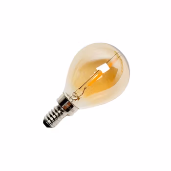 Lampadina LED G45 Ambra 1W E12 24V Dimmerabile