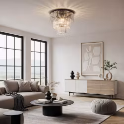 Lyxig taklampa med klart glas - Royce