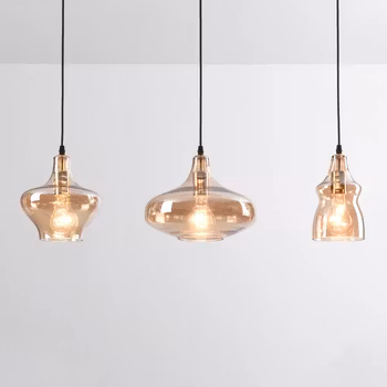 Kattovalaisin 3-valoinen amber-lasilla – Maracas