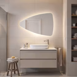 Vitra badrumsspegel 90 x 60 cm – dimbar, färgjusterbar och med inbyggd värmefunktion