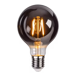 LY Sweden G80 LED-lampa 1W E27 2200K – Rökfärgat glas