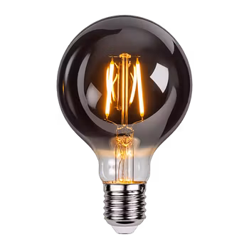 LY Sweden G80 LED-lampa 1W E27 2200K – Rökfärgat glas