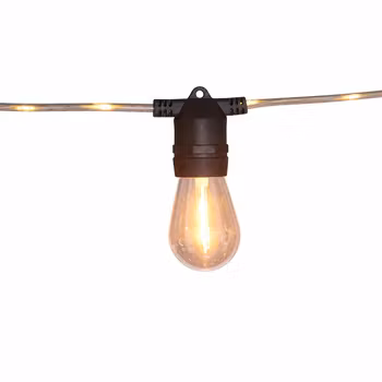 Guirlande lumineuse LED Premium LY Sweden extérieur 10 m – 20 ampoules E27 avec LED intégrées dans le câble