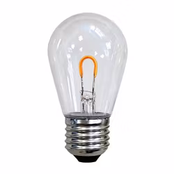 LY Sweden Lampadina LED E27 1W S14 2000K – Filamento a U, trasparente