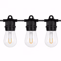LY Sweden Lampadina LED E27 1W S14 2000K – Filamento a U, trasparente