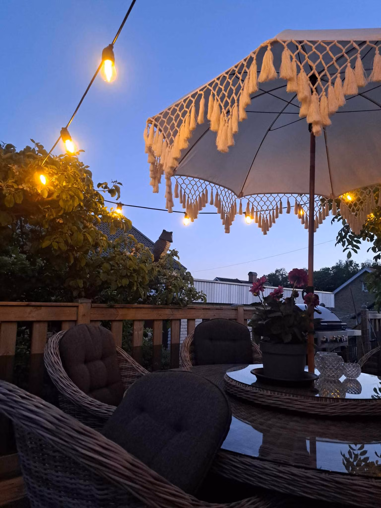 LY Sweden Premium outdoor string lights - outdoor lighting 15-100 meter with replaceable E27 LED bulbs