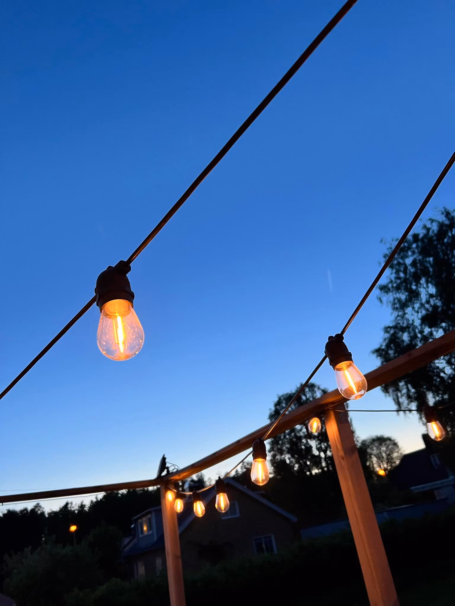 LY Sweden Premium Lichterkette mit Solar-Panel 10-20 m mit 10-30 wechselbaren LED-Lampen - Solare Energiebeleuchtung
