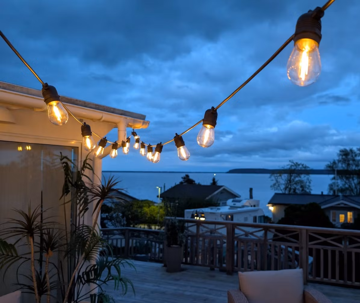 LY Sweden Premium Guirlande Solaire - 20 à 50 mètres avec lampes solaires remplaçables - variateur intégré et télécommande