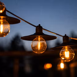 Paralume in alluminio per ghirlande luminose