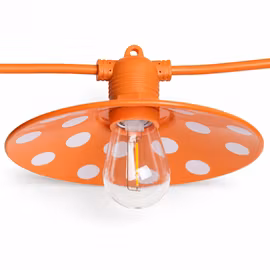 LY Sweden Retro Line – Komplett Premium Ljusslinga Utomhus med Lampskärmar – 10m / 20 E27