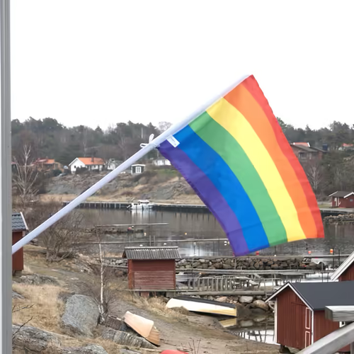 Fasadflagga PRIDE