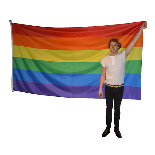 Flagga flaggstång PRIDE 150x280 cm