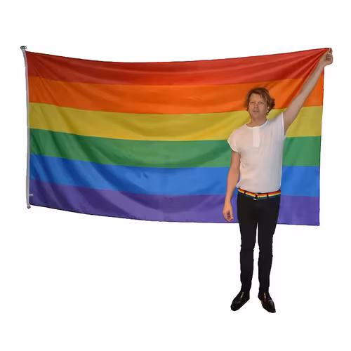 Flagga flaggstång PRIDE 150x280 cm
