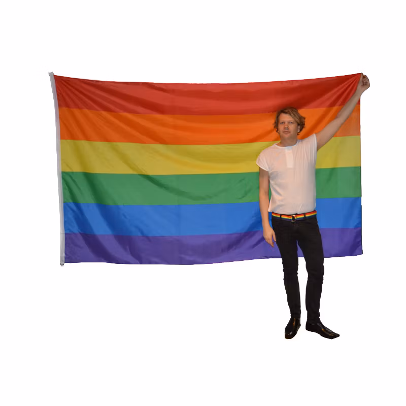 Flagga Flaggstång PRIDE 150x250 cm
