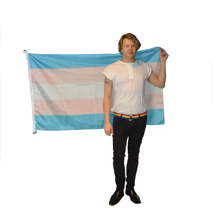 Flagga TRANS 90 x 150 cm