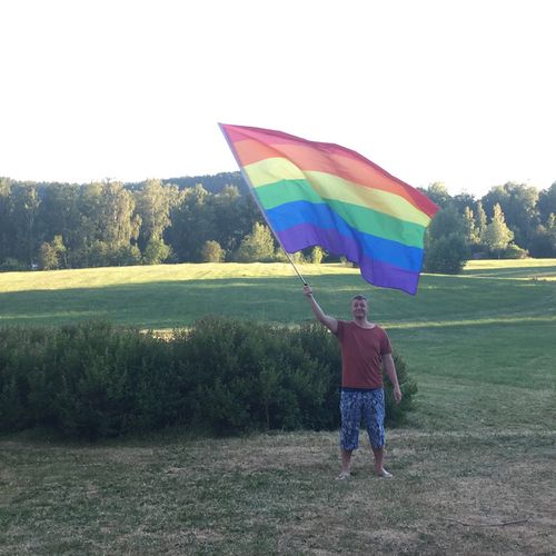 Flagga inkl. Teleskop Pride 150 x 230