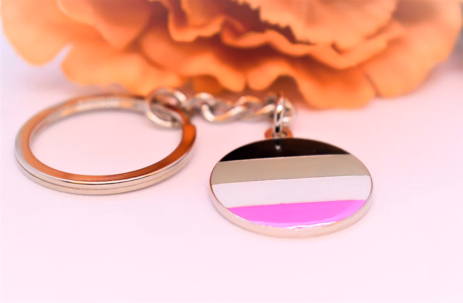 Nyckelring rund ASEXUELL