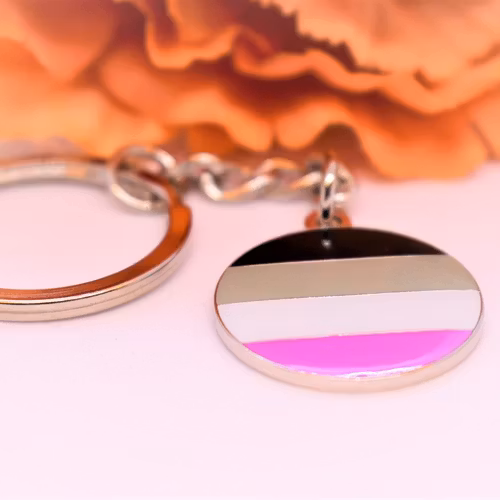Nyckelring rund ASEXUELL