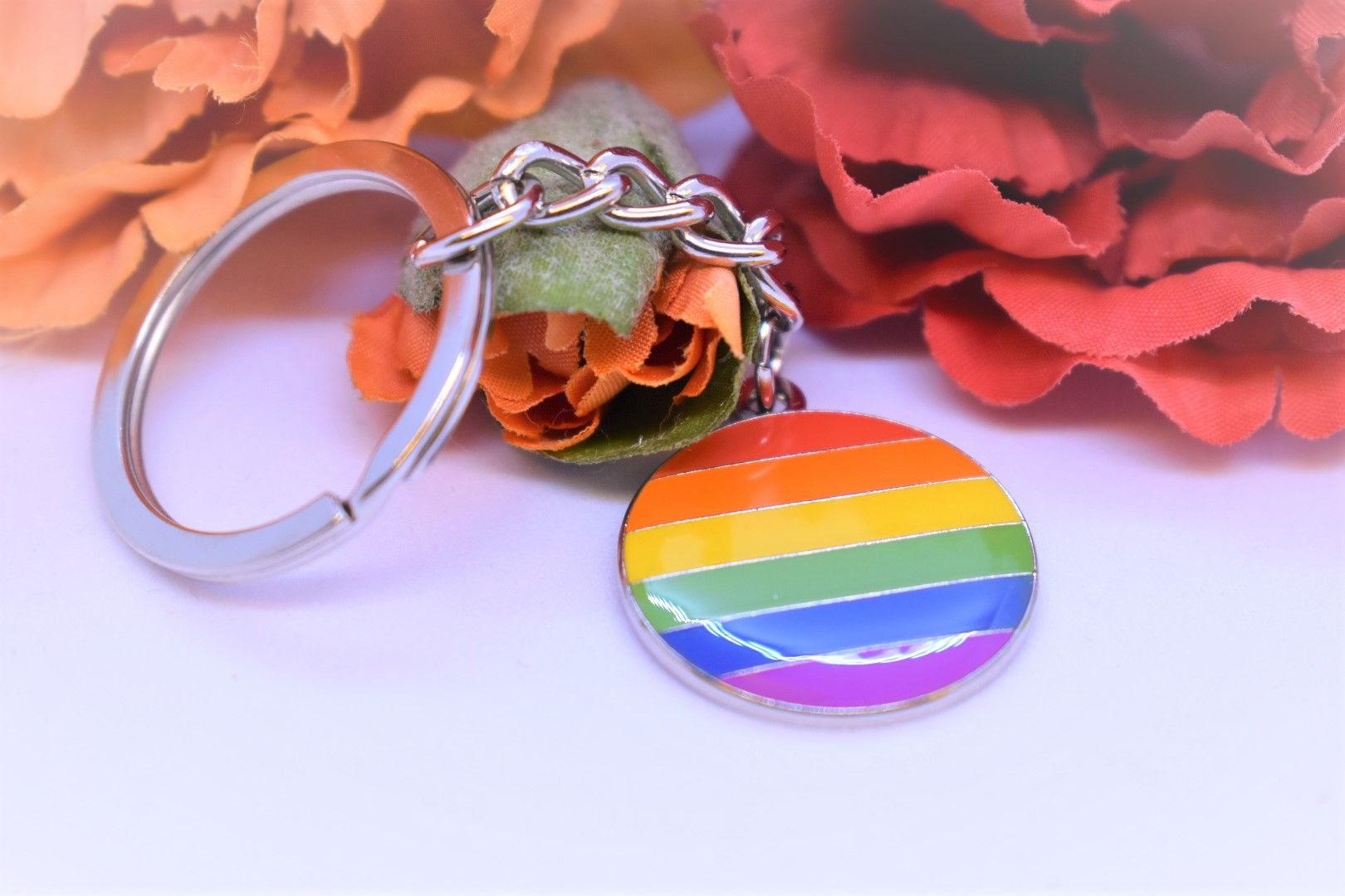 Nyckelring rund PRIDE