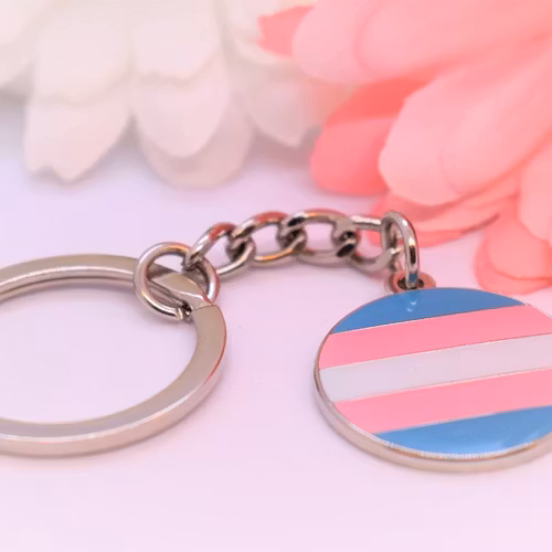 Nyckelring rund TRANSEXUELL