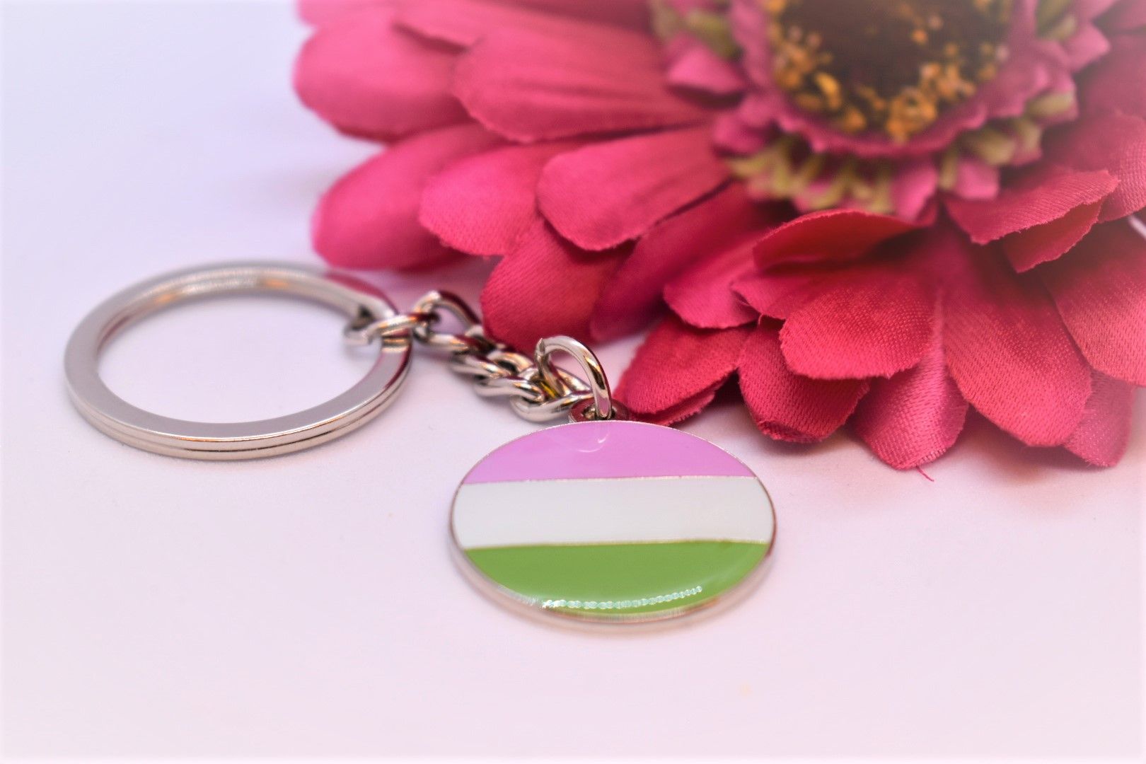 Nyckelring rund GENDER QUEER