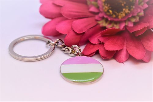 Nyckelring rund GENDER QUEER