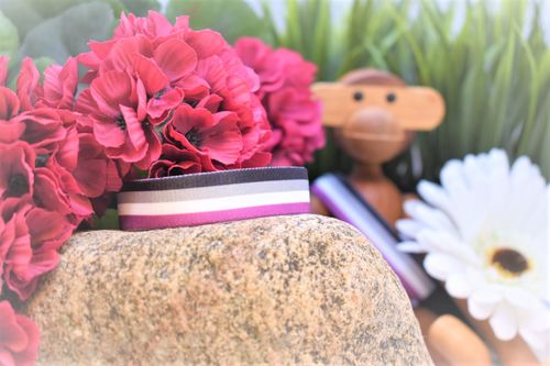 Armband textil ASEXUELL