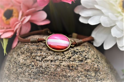Armband Läder LESBISK