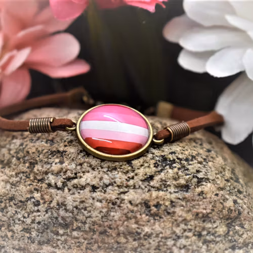 Armband Läder LESBISK