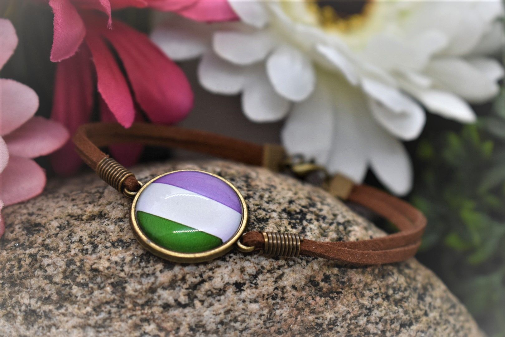 Armband Läder GENDER QUEER